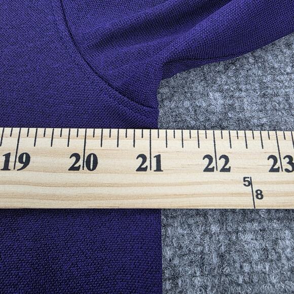 Clemson Tigers Shirt Mens Medium Purple NCAA Football Polo Champion Wicking - Picture 5 of 16